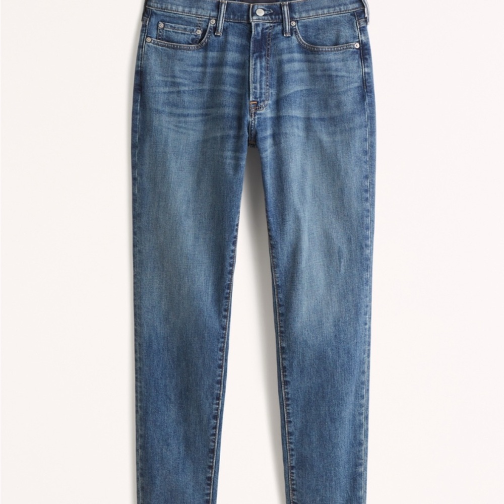 Abercrombie & Fitch Men’s Athletic Slim (Signature Stretch) Jeans - Medium Wash